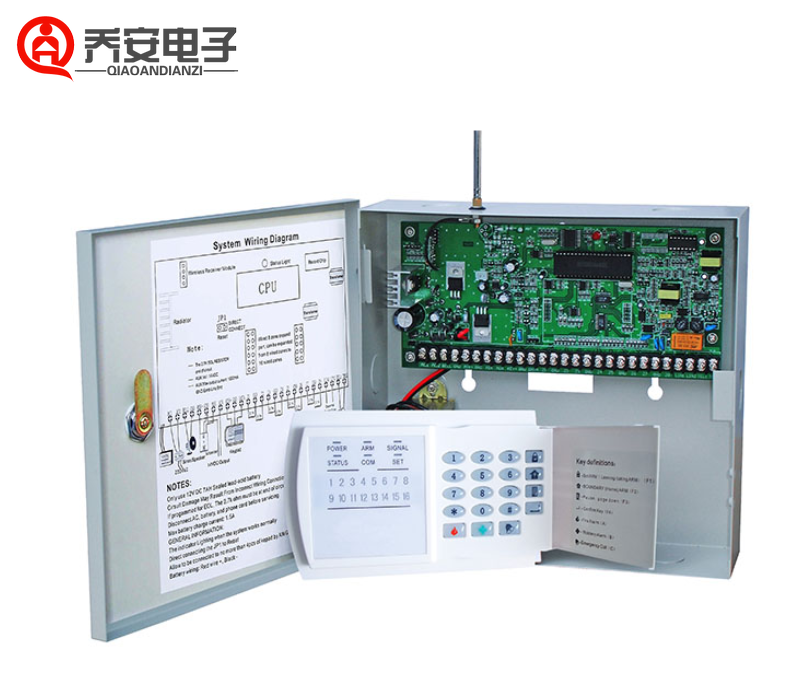 工程型鐵箱款報警主機(型號:SF-0816)